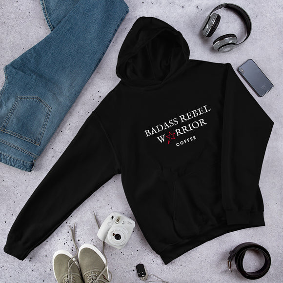 Unisex Hoodie: BadassRebel Warrior Coffee